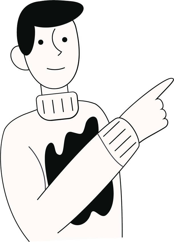gezeichnete Person