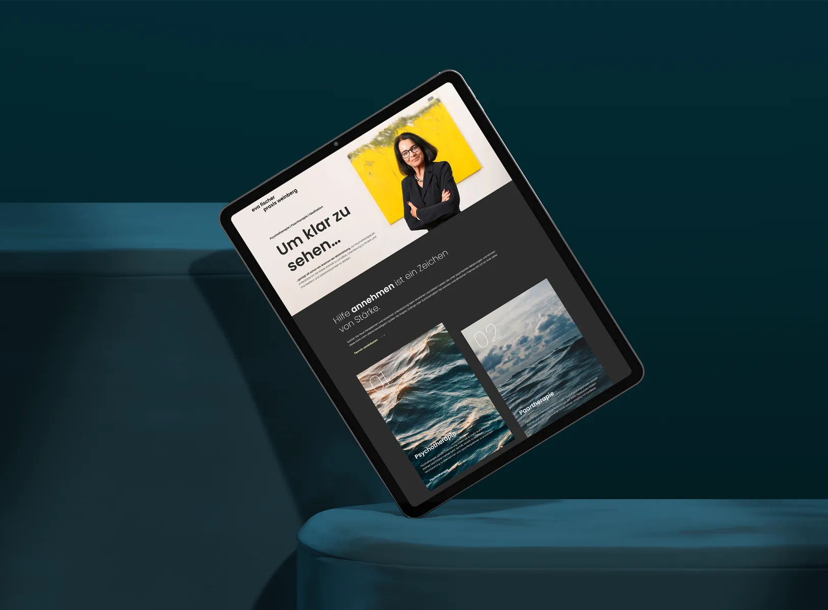 WordPress Theme Praxis Weinberg, iPad