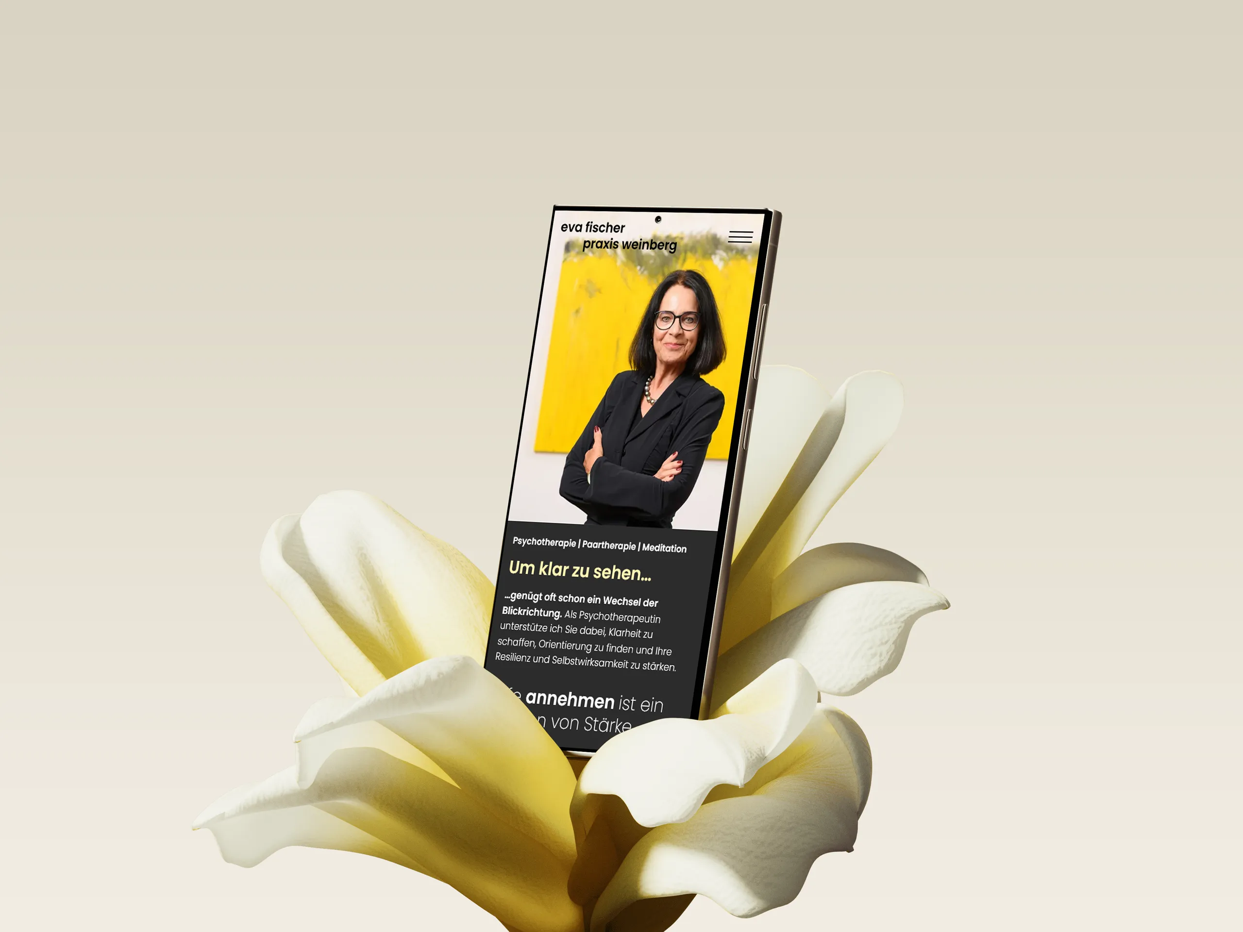 WordPress Theme Praxis Weinberg, Mobile first