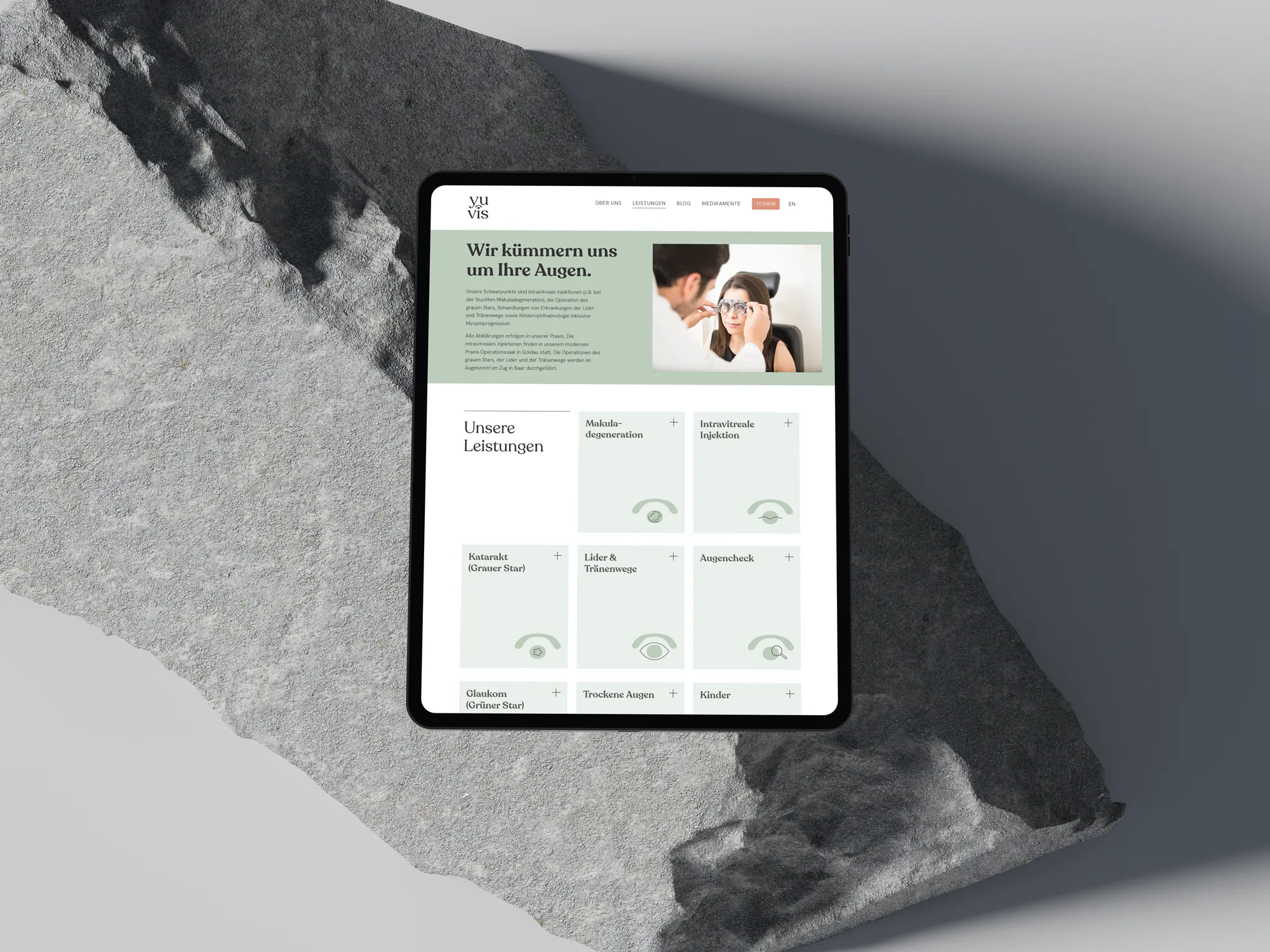 WordPress Theme yuvis, iPad Design