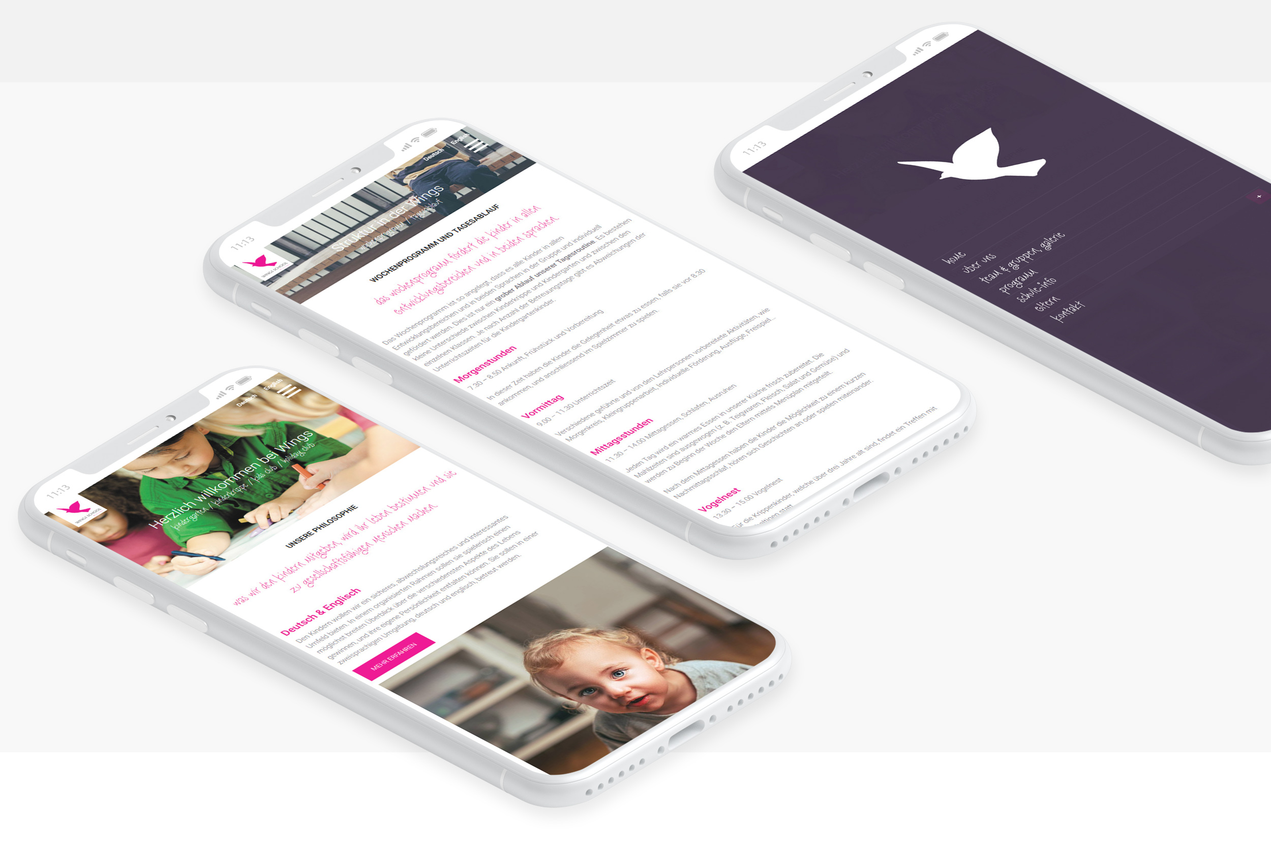 responsive Webdesign Browser Wingsschool
