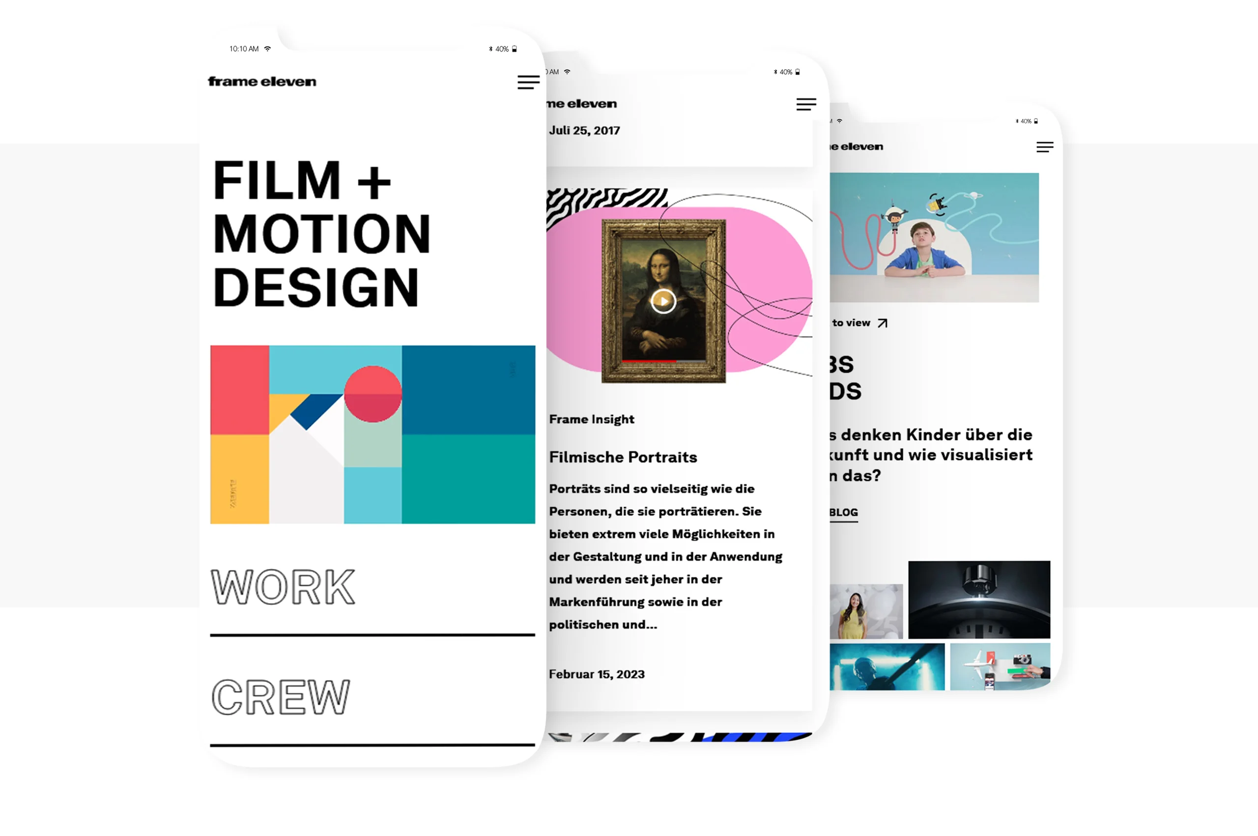 Webdesign frame eleven